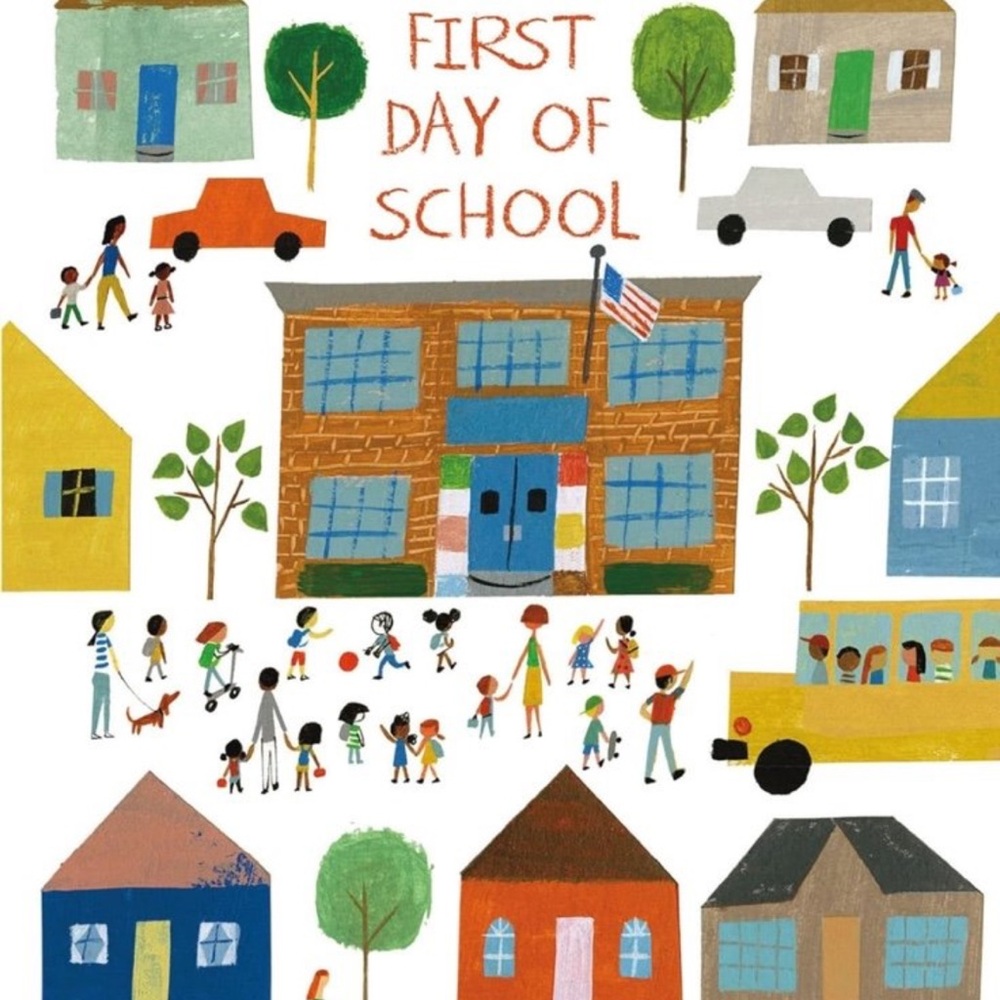 School’s First Day of School hardback book new NWT for elementary children